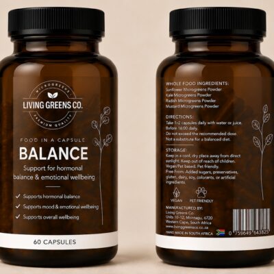 Living Greens Co. BALANCE, 60 Capsules