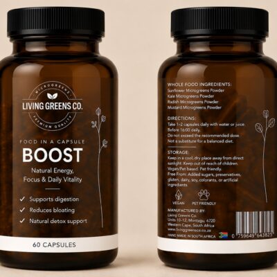 Living Greens Co. BOOST, 60 Capsules
